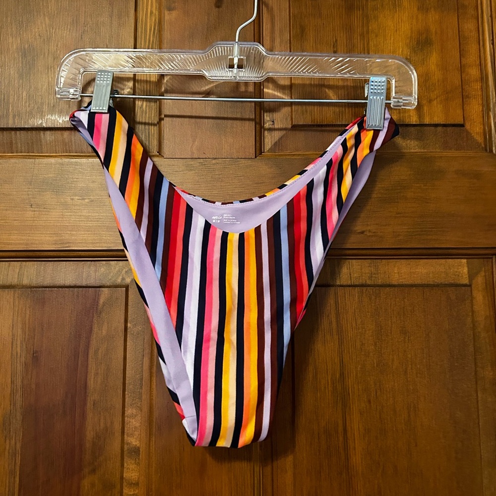 Aerie High Leg Cheeky Swim Bottoms